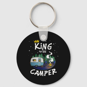 King Of The Camper Camping Travel Gift For Men Keychain