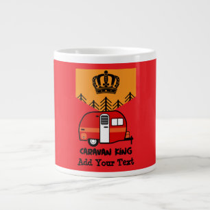 King of the Camper - Funny Camping RV Coffee Mu Giant Coffee Mug