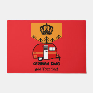 King of the Camper - Funny Camping RV Doormat