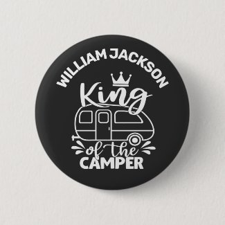 King Of The Camper w/ crown custom name camping
