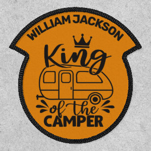 King Of The Camper with crown and name Patch