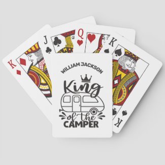 King Of The Camper with crown and name Playing Cards