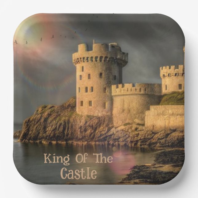 King Of The Castle Birthday Paper Plates (Front)