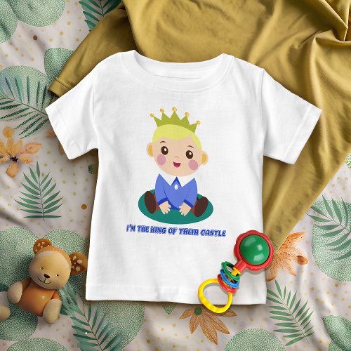 King Of The Castle Blonde Baby T_Shirt