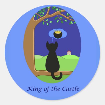 King of the Castle Classic Round Sticker