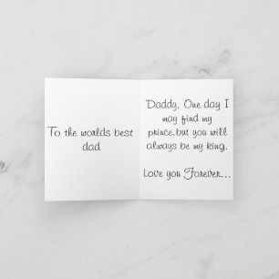 King of the Castle Fathers Day Card