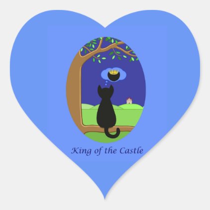 King of the Castle Heart Sticker