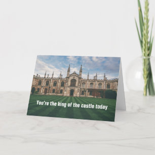 King of the castle today, Happy Birthday Card