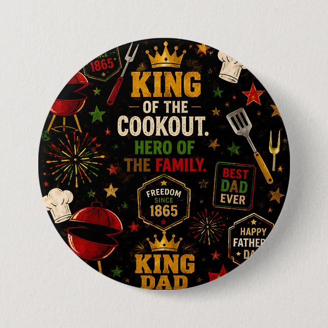 King of the Cookout  Button (Front)