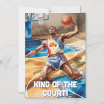 King of the court! magnetic invitation