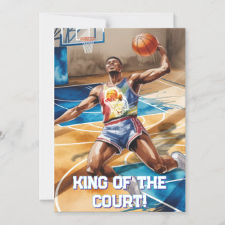 King of the court! magnetic invitation