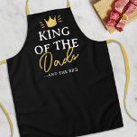 King of the Dads Father's Day BBQ Apron<br><div class="desc">Treat your dad like royalty with this stylish and funny black apron. It features a striking crown design and the words "King of the Dads and the BBQ", sure to make him feel extra special on Father's Day or his birthday. Show your father how much you care and give him...</div>