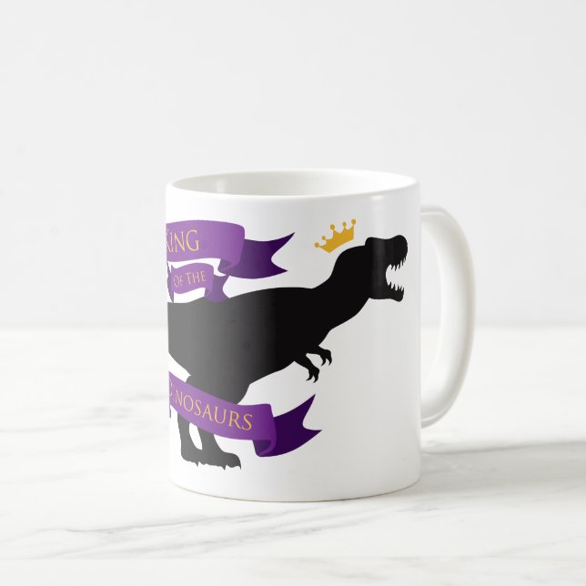 King of the Dinosaurs Coffee Mug (Front Right)