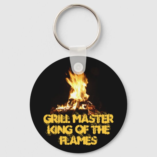 King of the Flames Keychain (Front)
