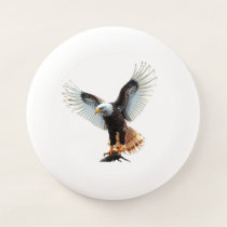 King of the Flies The majestic white-headed eagle Wham-O Frisbee