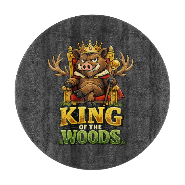 King of the Forest Cutting Board (Front)