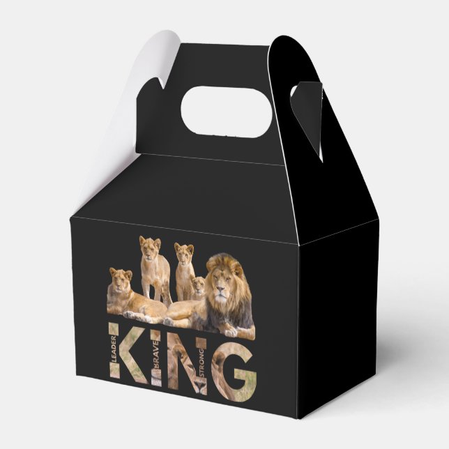 King of the Forest Favor Boxes (Back Side)