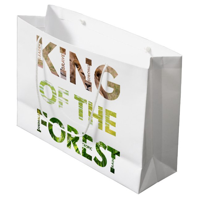 King of the Forest Large Gift Bag (Front Angled)