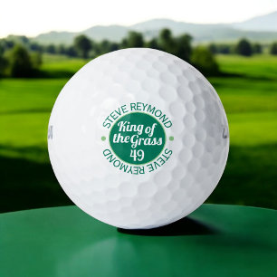 King of the Grass golfer's gift Golf Balls