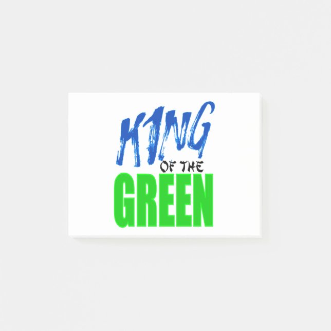 king of the green dark green post-it notes (Front)
