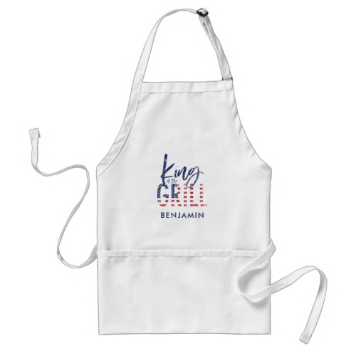 King of the grill adult apron