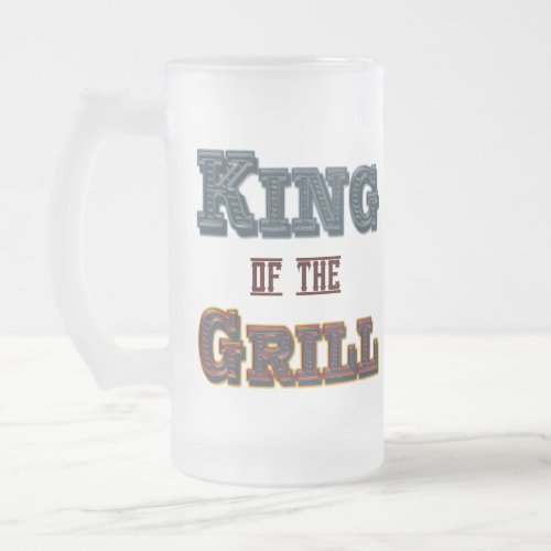 King of the Grill BBQ Cooking Saying Mug
