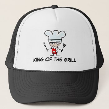 King Of The Grill Bbq Hat by cookinggifts at Zazzle