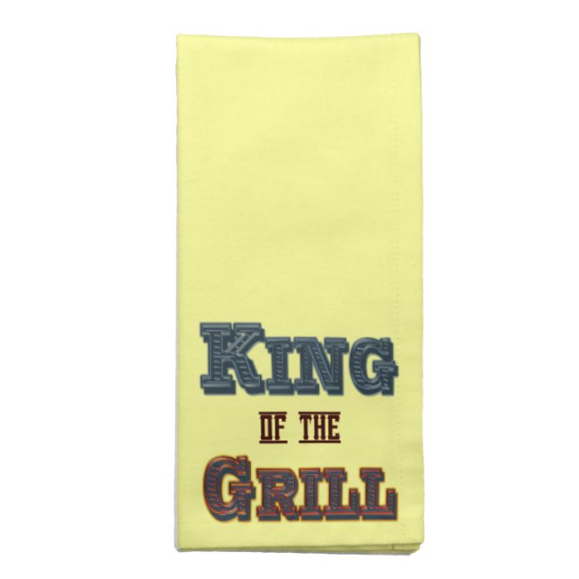 King of the Grill BBQ Napkins (Folded)