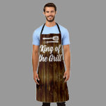 King of the Grill BBQ Rustic Wood Chef Apron