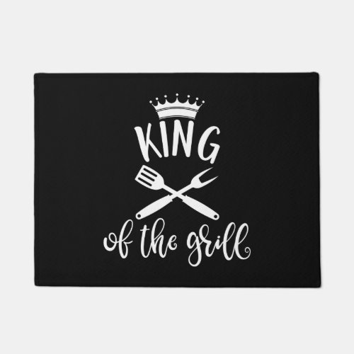 King Of The Grill Best Barbeque Design Idea Doormat