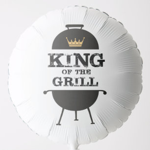 King Of The Grill, Black Gold Crown Balloon