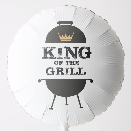King Of The Grill Black Gold Crown Balloon