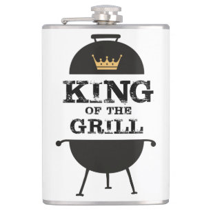 King Of The Grill, Black Gold Crown Flask