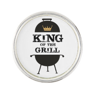 King Of The Grill, Black Gold Crown Lapel Pin