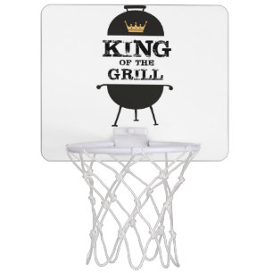 King Of The Grill, Black Gold Crown Mini Basketball Hoop