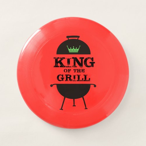 King Of The Grill Black Green Crown Wham_O Frisbee
