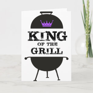 King Of The Grill, Black Purple Crown Card