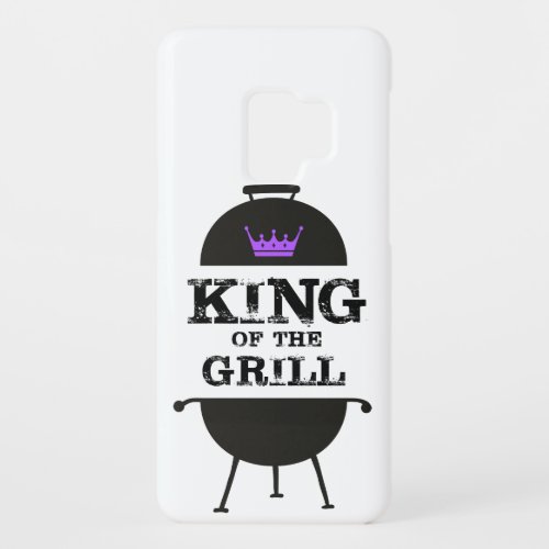 King Of The Grill Black Purple Crown Case_Mate Samsung Galaxy S9 Case