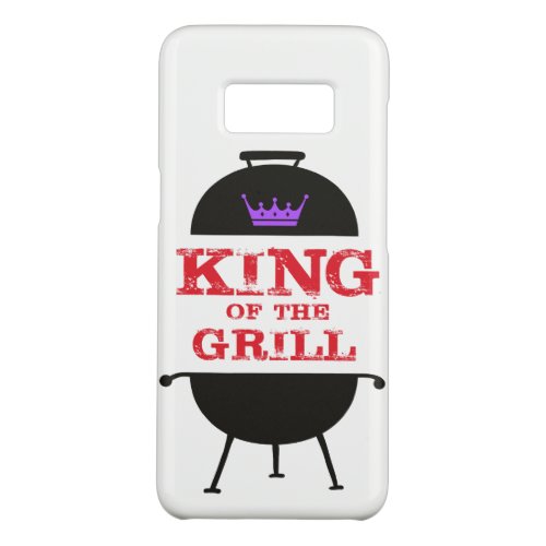 King Of The Grill Black Purple Crown Red Case_Mate Samsung Galaxy S8 Case