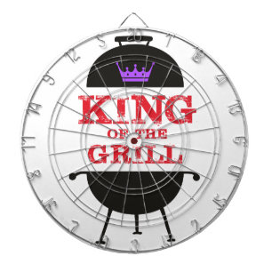 King Of The Grill, Black Purple Crown Red Dart Board