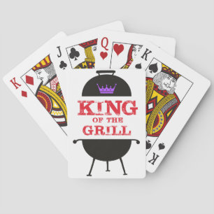 King Of The Grill, Black Purple Crown Red Poker Cards