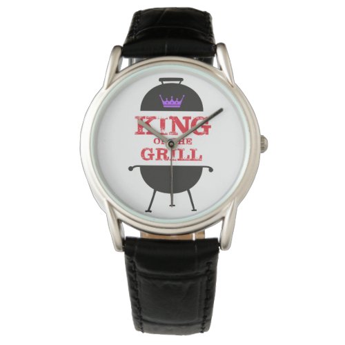 King Of The Grill Black Purple Crown Red Watch