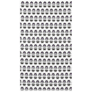 King Of The Grill, Black Purple Crown Tablecloth