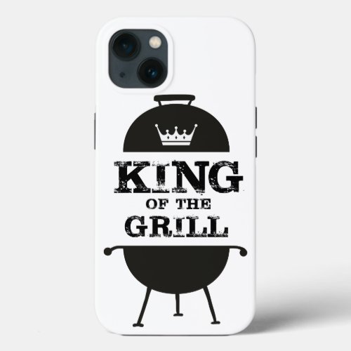 King Of The Grill Black White iPhone 13 Case