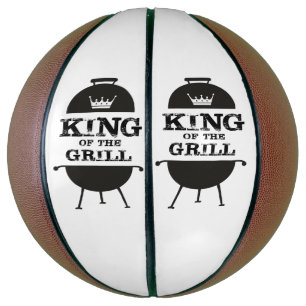 King Of The Grill, Black White Crown Basketball