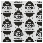 King Of The Grill, Black White Crown Fabric