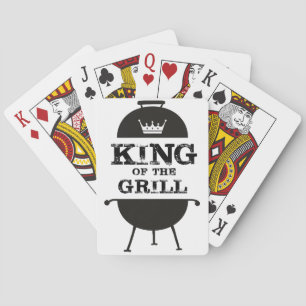 King Of The Grill, Black White Crown Poker Cards