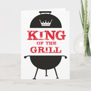 King Of The Grill, Black White Crown Red Card