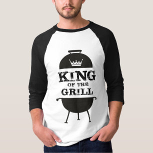King Of The Grill, Black White Crown T-Shirt