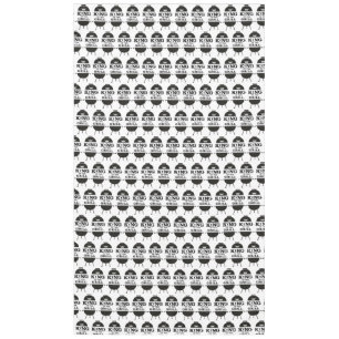 King Of The Grill, Black White Crown Tablecloth